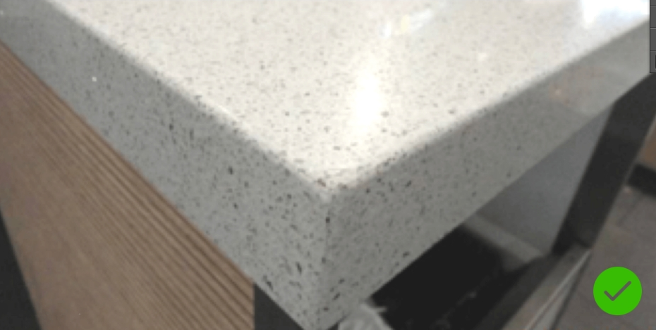 臺面尖角處是否磨園滑處理?